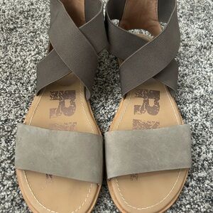 Sorel Women's Ella Sandals in sage leather size 8